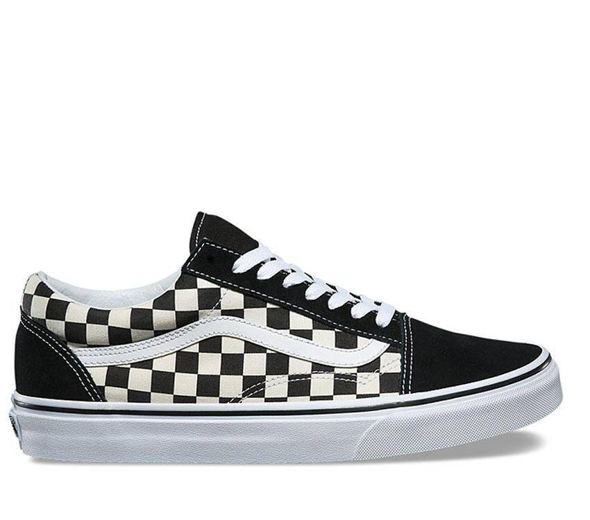 Checkered vans mens old skool sale