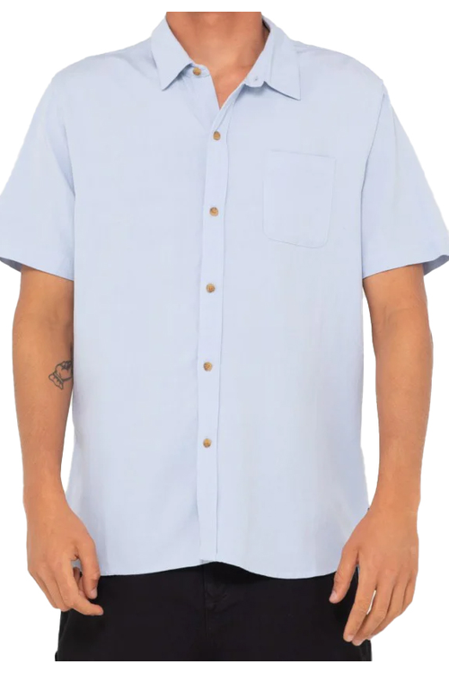 RUSTY OVERTONE SS LINEN SHIRT YOUTH