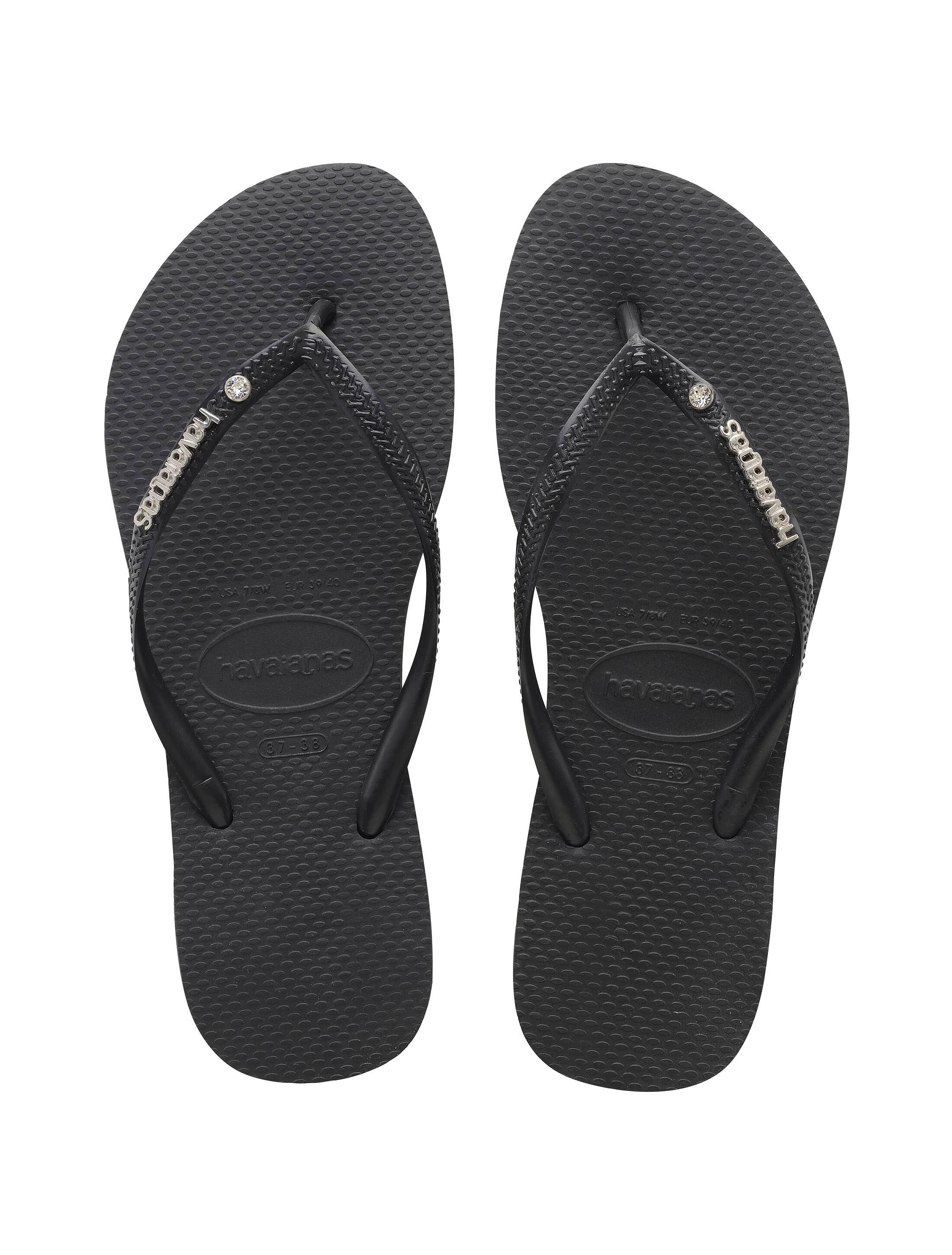 HAVAIANAS Slim Metal Logo Crystal FOOTWEAR Womens Soul Surf