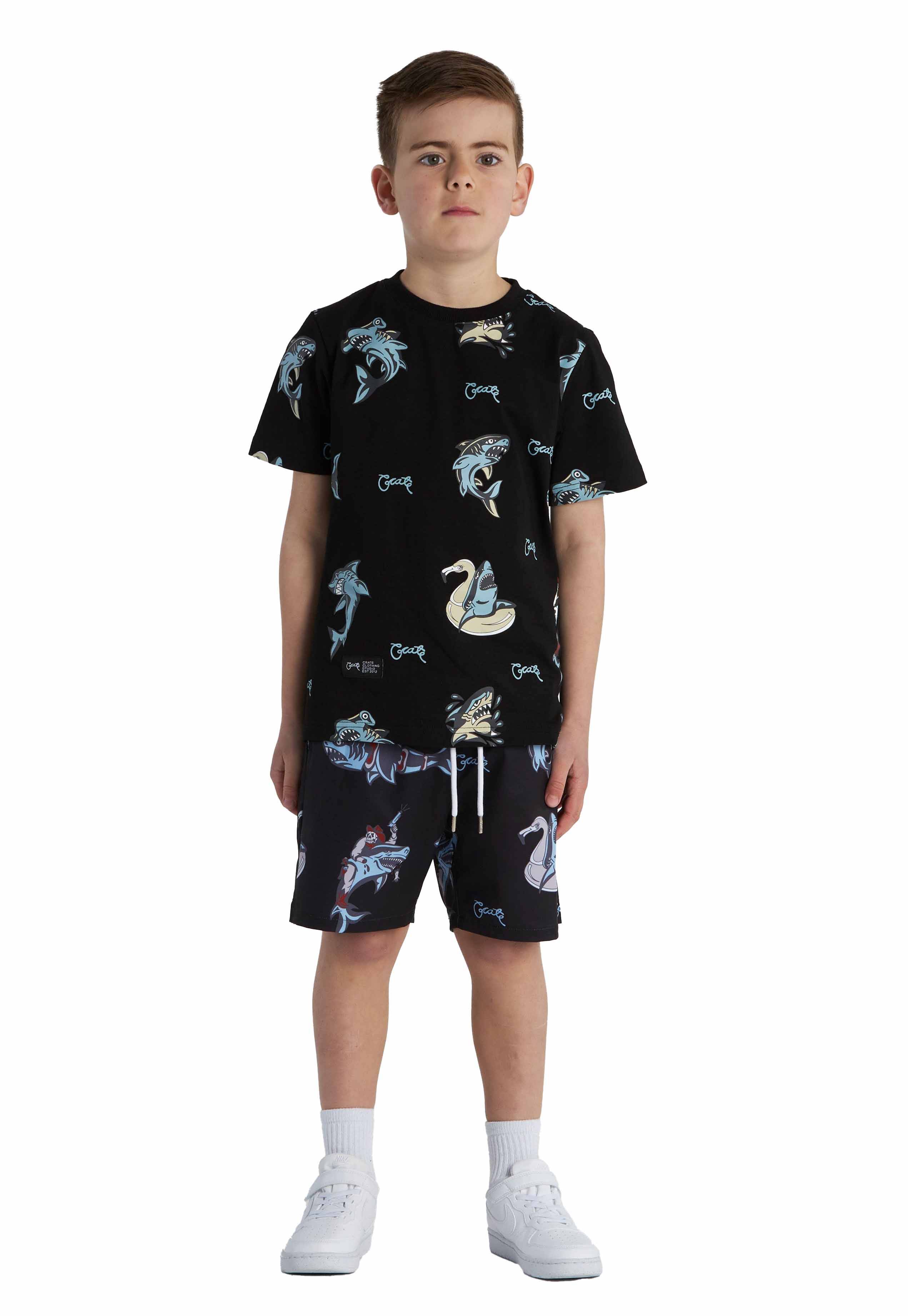 CRATE SHARK SWIM SHORTS YOUTH Youth BOYS Shorts Boardshorts