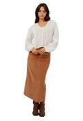 ALL ABOUT EVE HUNTLEY CORD MAXI SKIRT