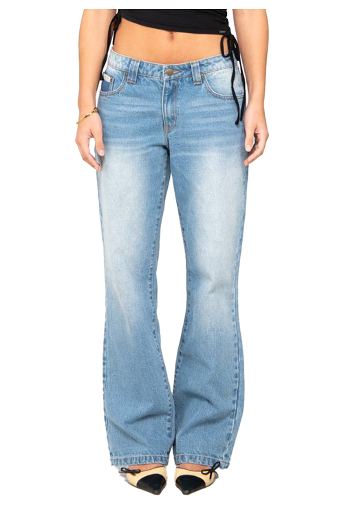 RUSTY LOW RISE STRAIGHT LEG DENIM JEAN