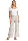 RHYTHM RUMI CHECK WIDE LEG PANT