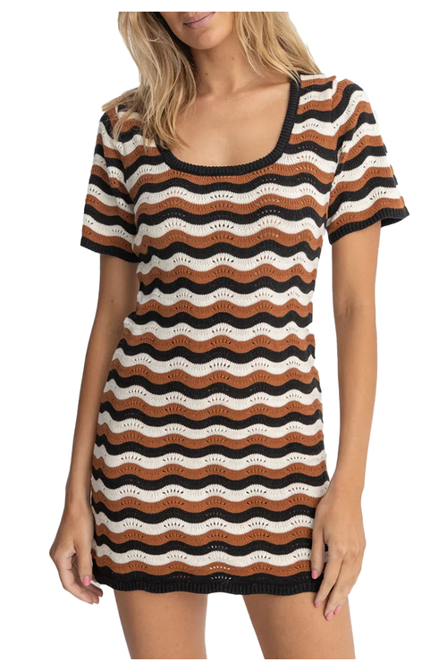 RHYTHM VENICE KNIT MINI DRESS