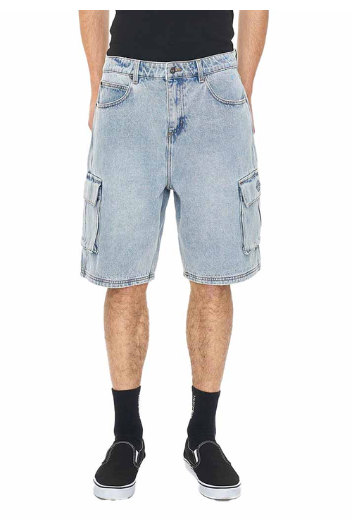 HUFFER 3D CARGO DENIM SHORT