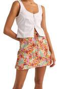 RHYTHM SIERRA FLORAL BIAS CUT MINI SKIRT