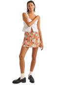 RHYTHM SIERRA FLORAL BIAS CUT MINI SKIRT