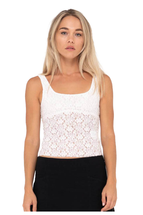 RUSTY OLIVIA TEXTURED SKIMMER TOP