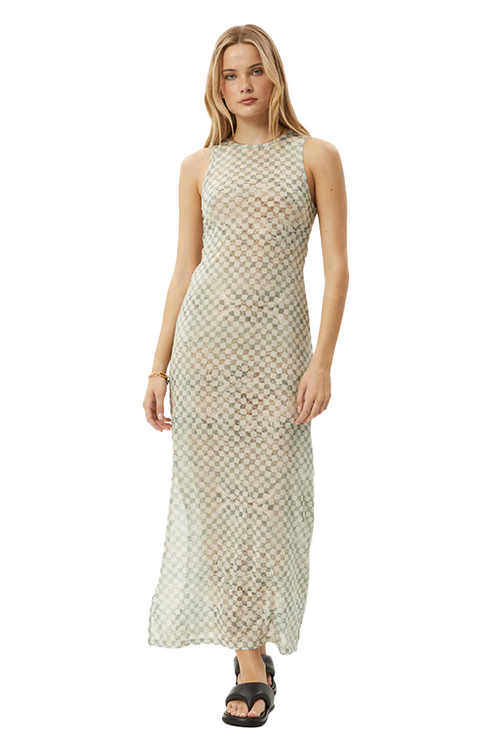 AFENDS GLASSHOUSE SHEER MAXI DRESS