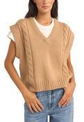 FINLEY CABLE KNIT VEST