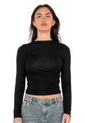 PLAIN JANE RUCHED LS