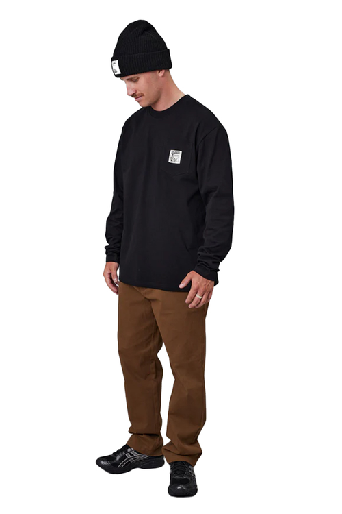 QUALITY HEAVY SHORE LS TEE