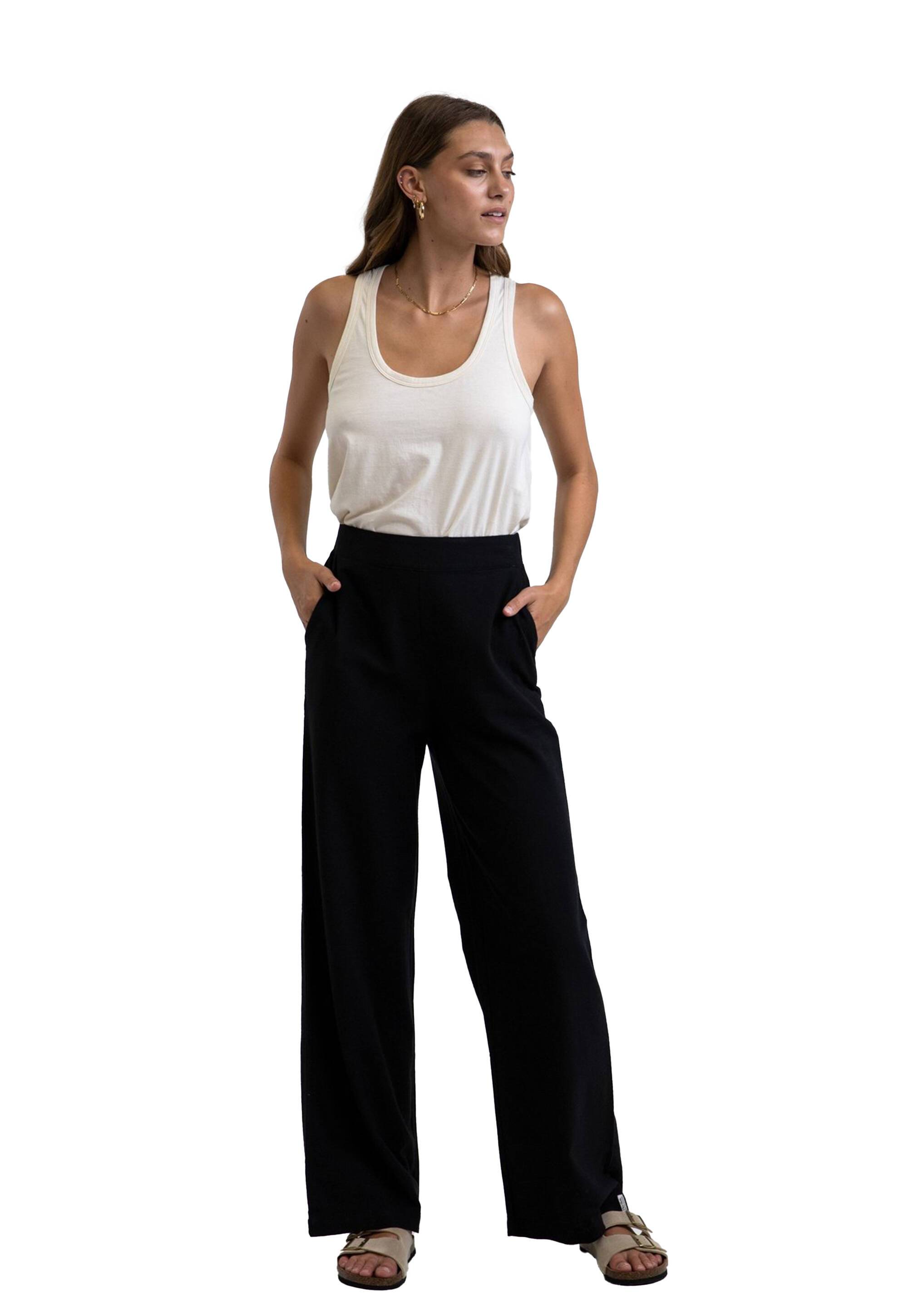 Classic wide outlet leg trousers